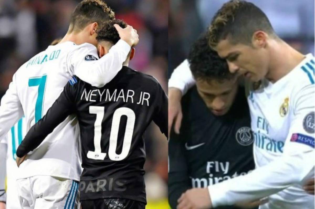 El abrazo de Neymar y CR7 que alimenta el rumor de la llegada del brasileño