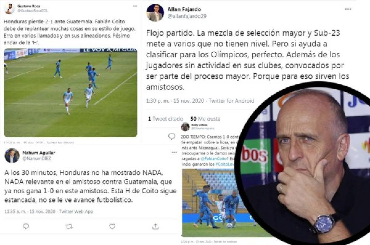 Las críticas hacia Fabián Coito tras perder ante Guatemala: 'Ridículo lo de la Selección”