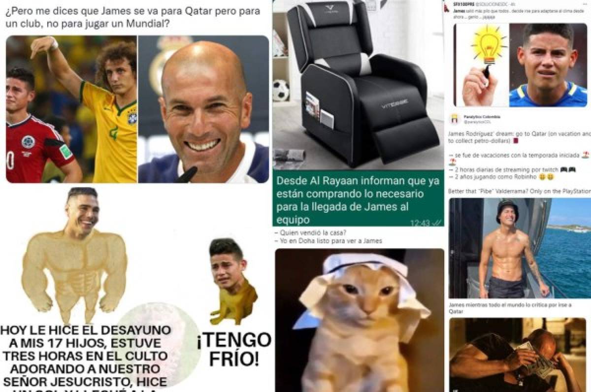 James Rodríguez es destrozado con divertidos memes por su eventual llegada al fútbol de Qatar