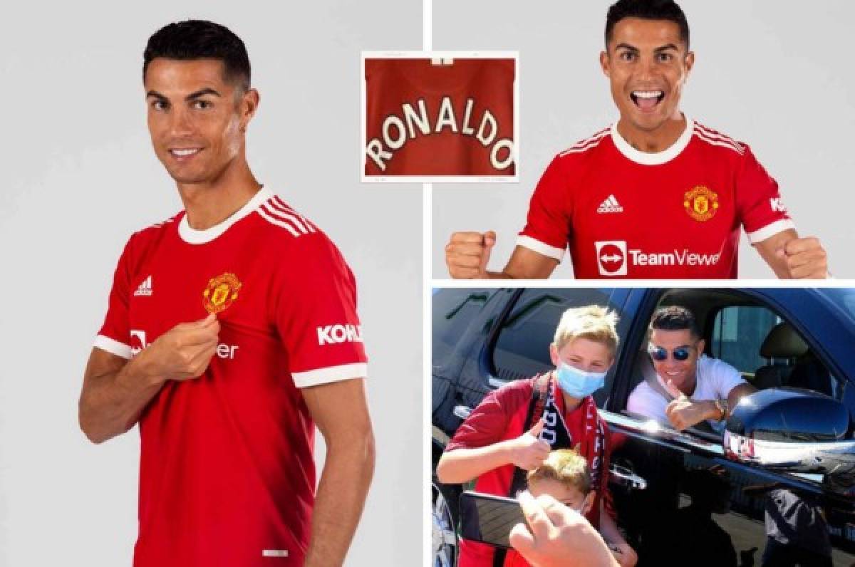 ¿Y el dorsal? Las primeras imágenes de Cristiano Ronaldo con la camisa del Manchester United