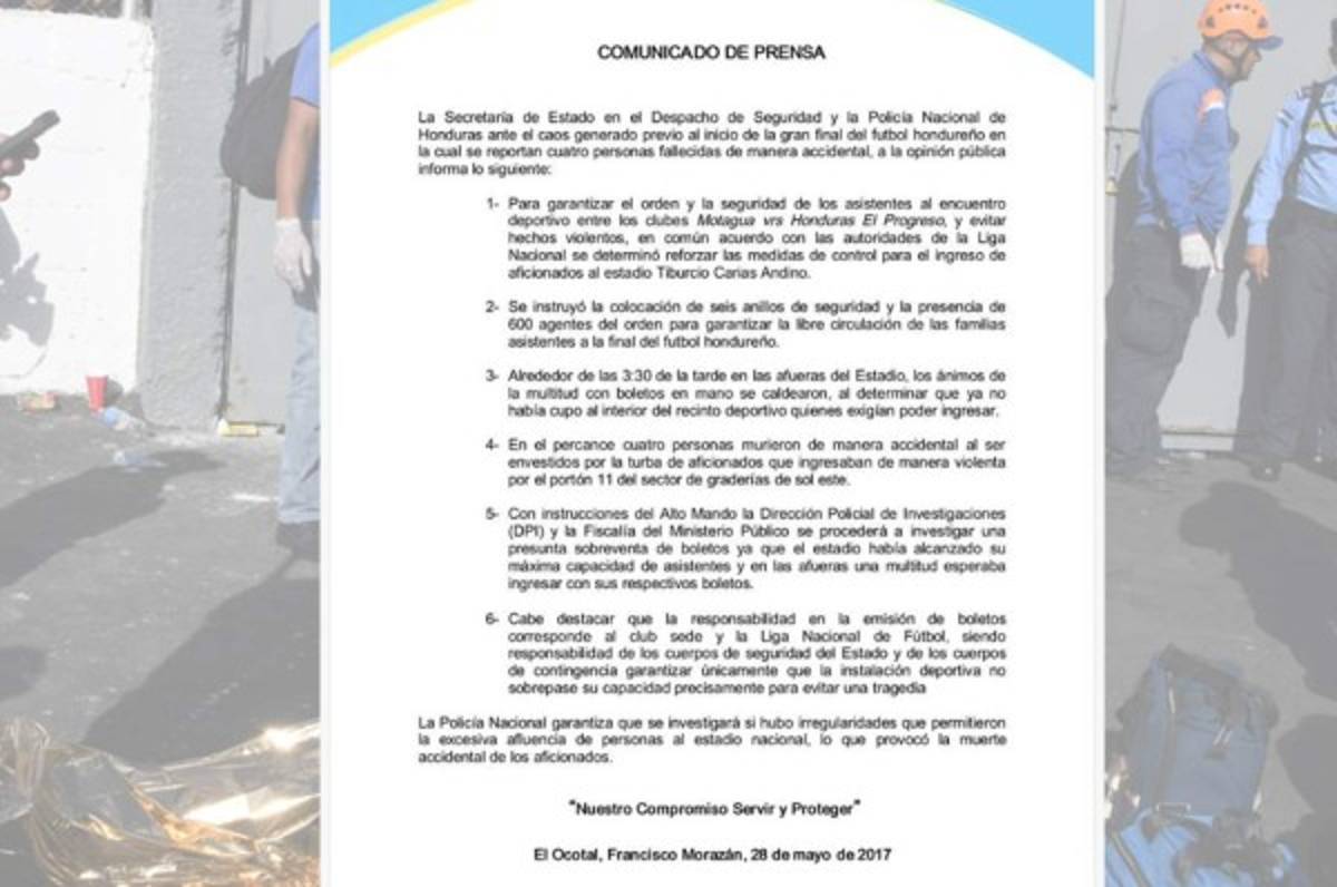 DPI y Fiscalía investigarán presunta sobreventa de boletos en el Motagua-Honduras