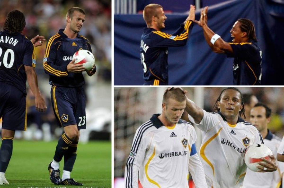12 fotos que demuestra la buena relación de Pavón y Beckham en Galaxy