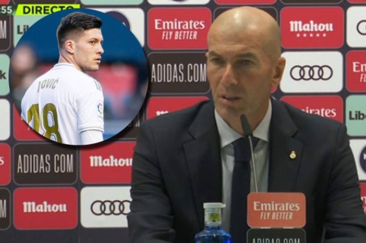Zidane no confirma la continuidad de Jovic: ''Puede pasar cualquier cosa hasta el 5 de octubre''