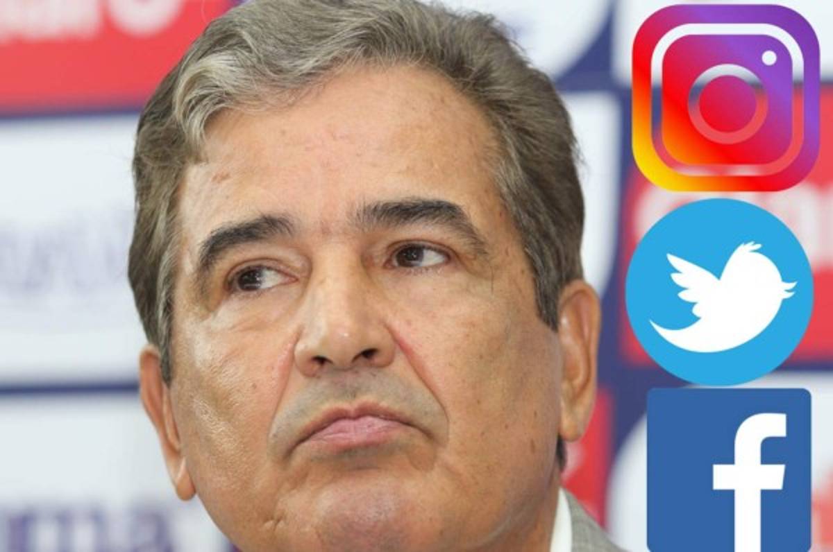 Pinto cambia su perfil en redes y ya no aparece como técnico de Honduras
