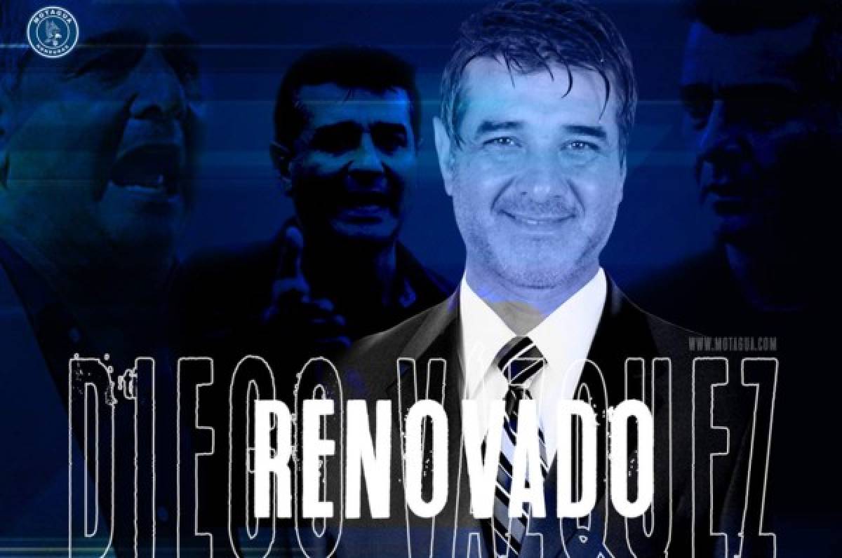 Motagua confirma la renovación del técnico Diego Vázquez y pone fin a las dudas sobre su continuidad