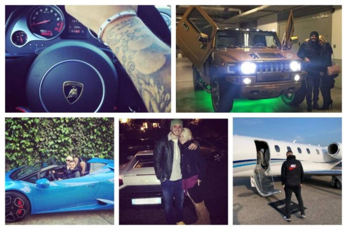 La millonaria colección de autos de Mauro Icardi y Wanda Nara