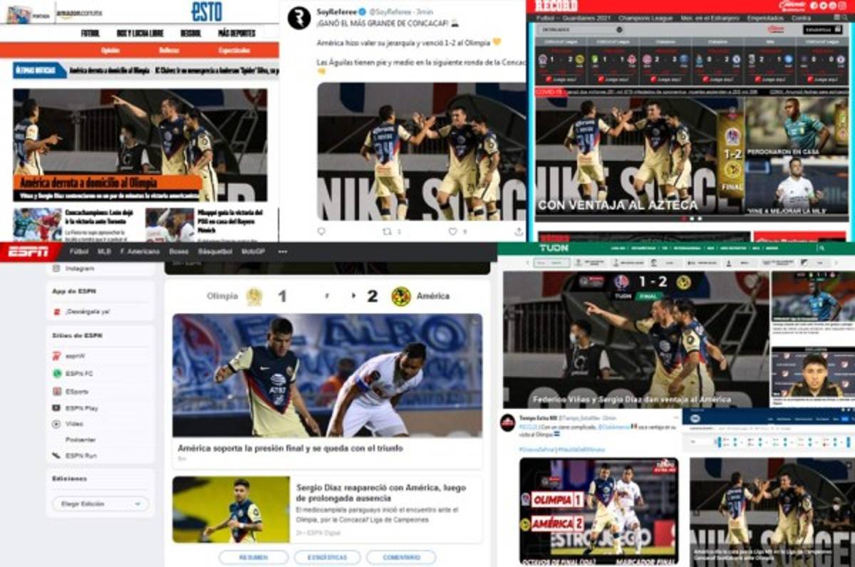 'Ganó el más grande': Lo que dice la prensa mexicana del Olimpia tras caer ante el América