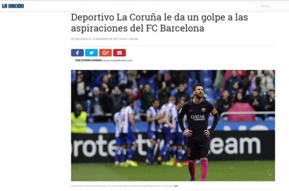 Prensa internacional critica al Barcelona, que pasó de lo sublime a lo ridículo