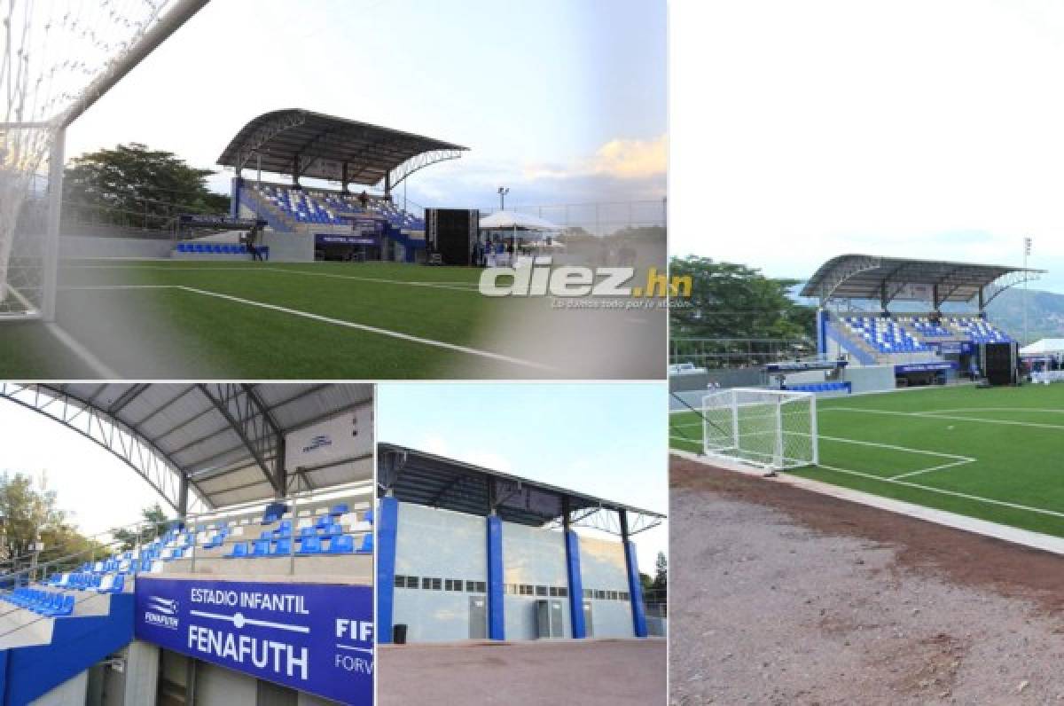 FOTOS: Fenafuth inaugura un mini estadio para Ligas Menores en Tegucigalpa