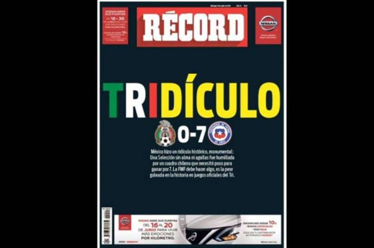 El amargo recuerdo de los mexicanos de la goleada 7-0 ante Chile