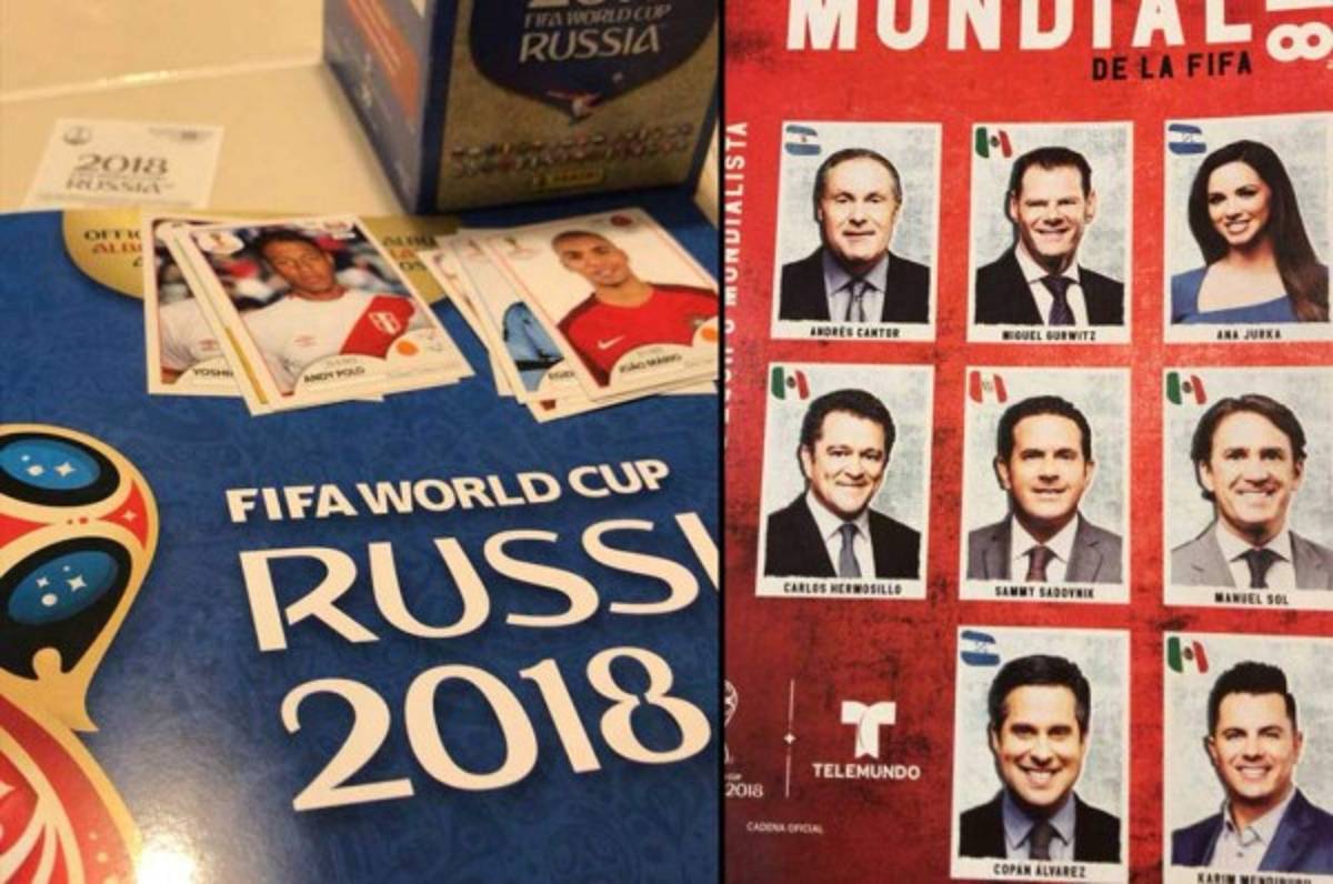 Dos hondureños figuran en el álbum Panini del Mundial Rusia 2018