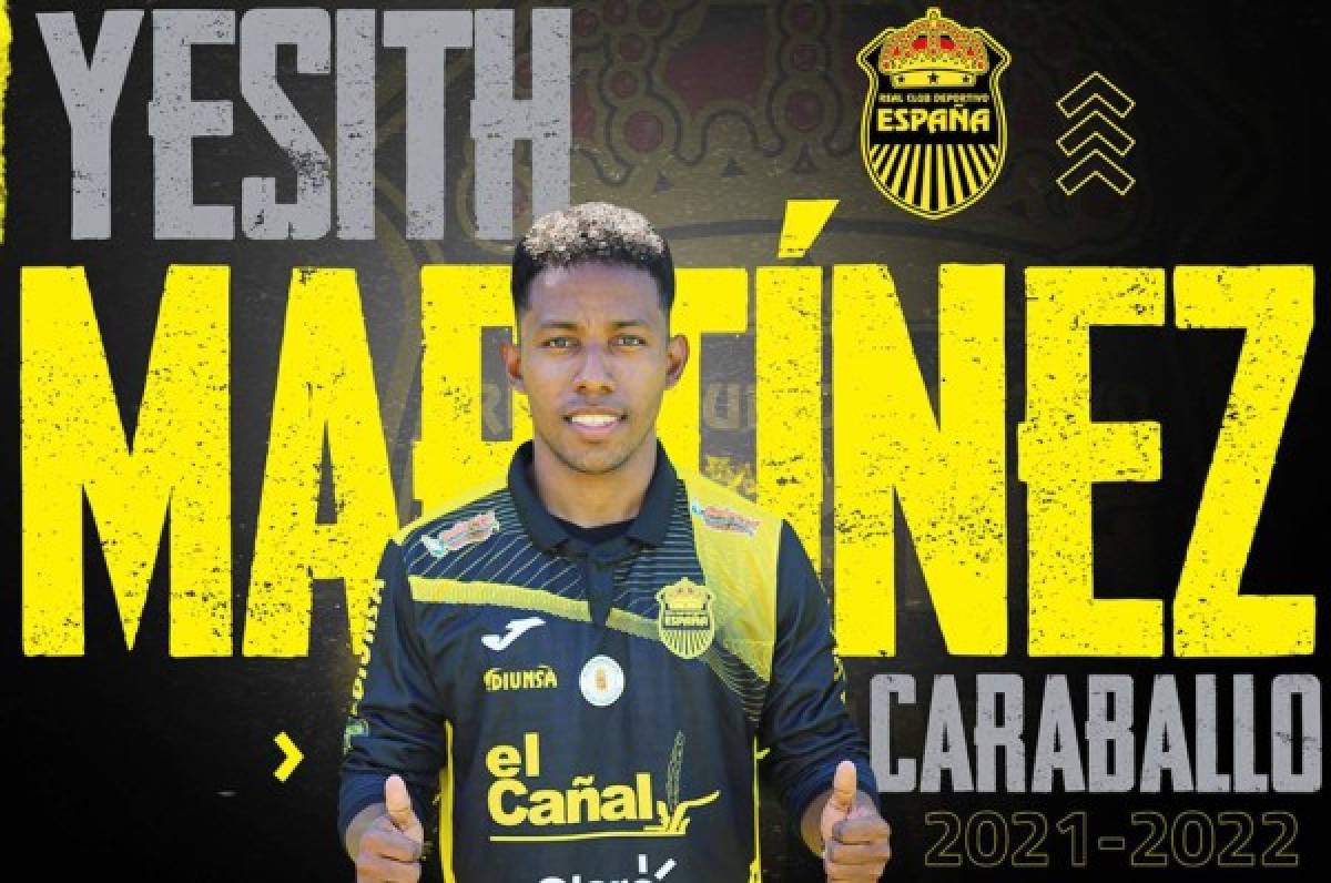 Oficial: Real España anuncia fichaje del colombiano Yesith Martínez quien viene del Deportivo Pasto