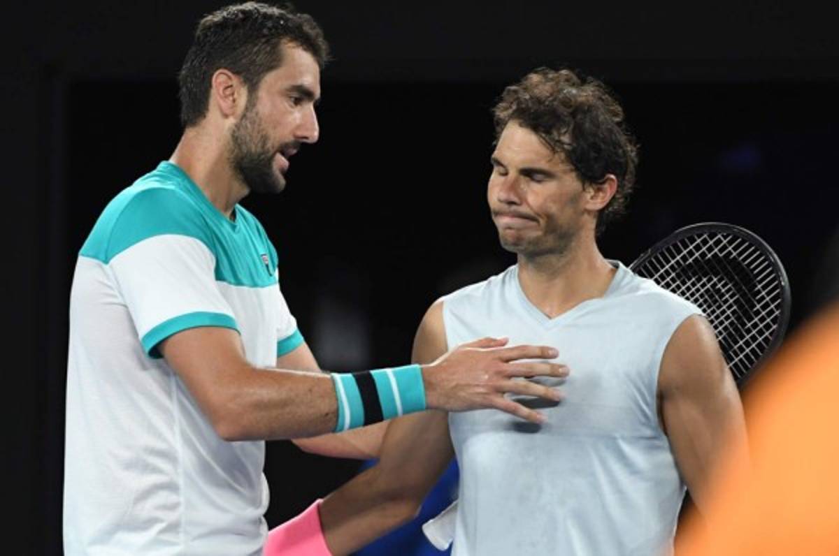 Nadal se retira por lesión en Australia, Cilic avanza a semifinales