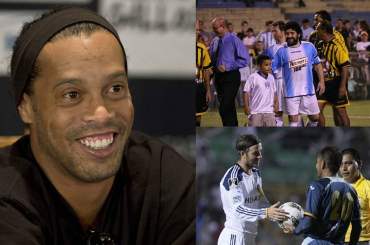 Ronaldinho se une a la lista: Las estrellas del fútbol que han venido a jugar a Honduras