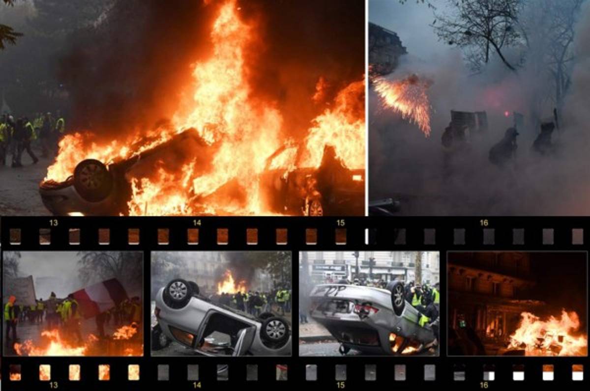 París bajo fuego: Caos y terror en Francia en una violenta protesta