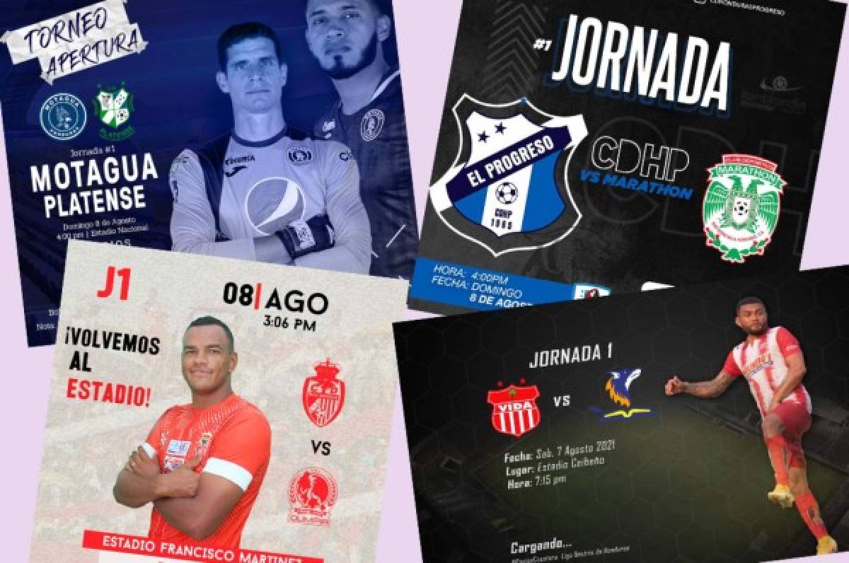 Precios y dónde comprar boletos para los cinco partidos de la primera fecha del Apertura de Liga Nacional