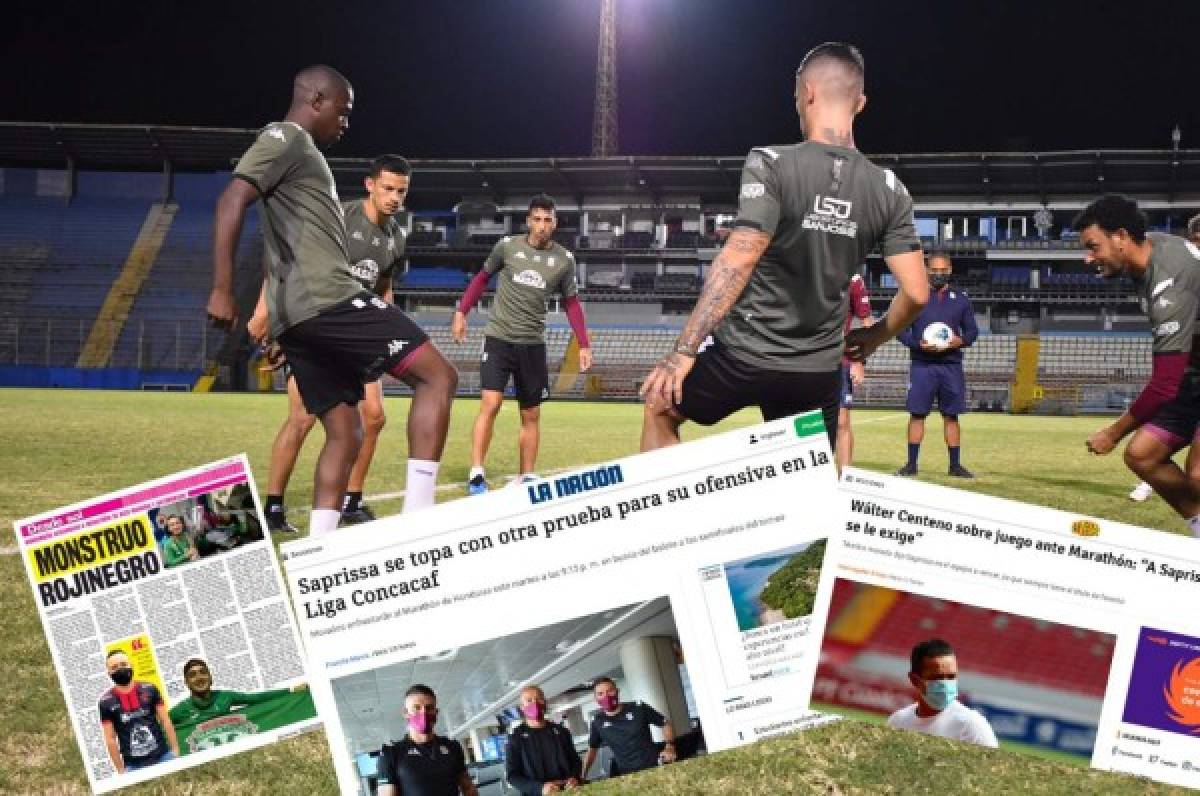 Prensa tica sobre el Marathón vs Saprissa: no le perdonarán tropiezo en Concacaf al equipo morado