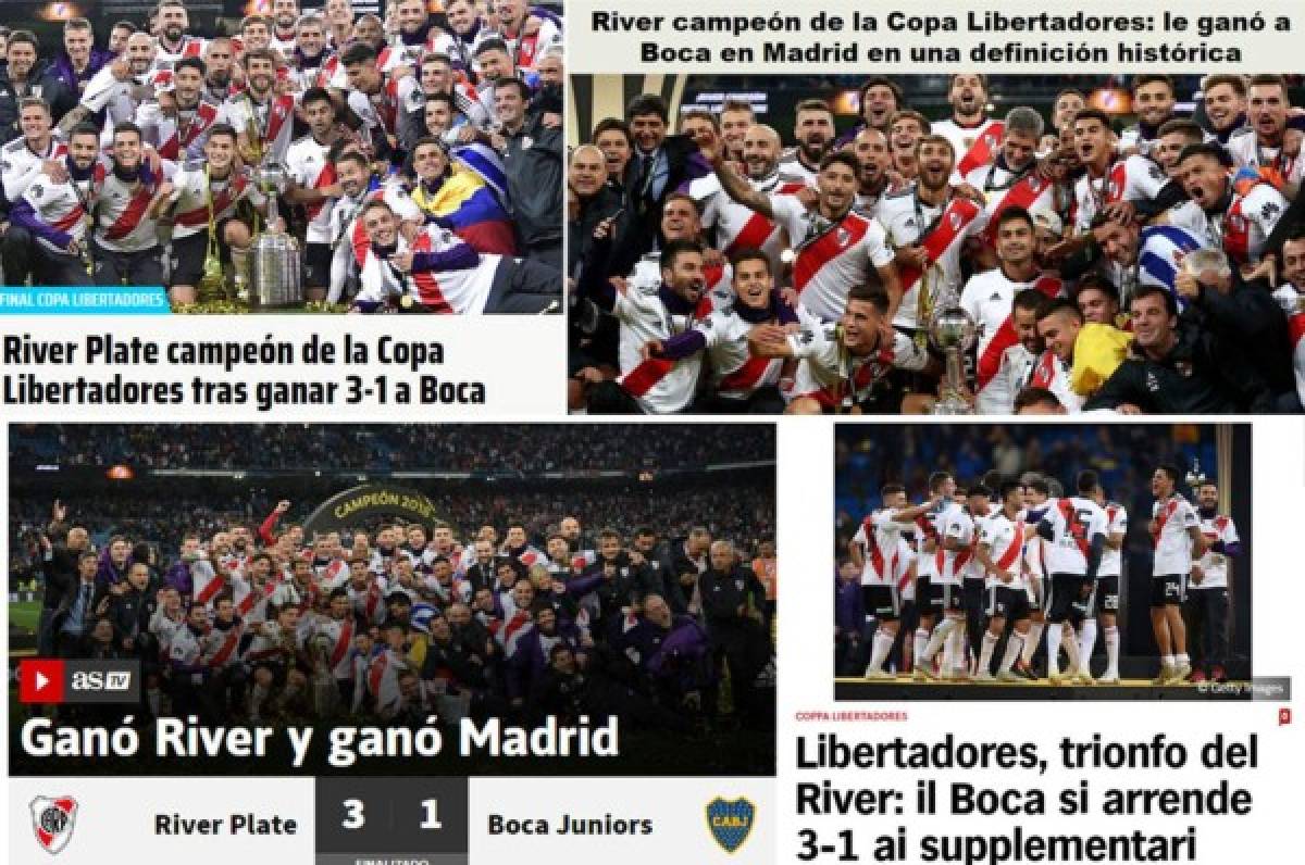 ¡Campeones! La prensa mundial se rinde ante River tras conquistar la Copa Libertadores