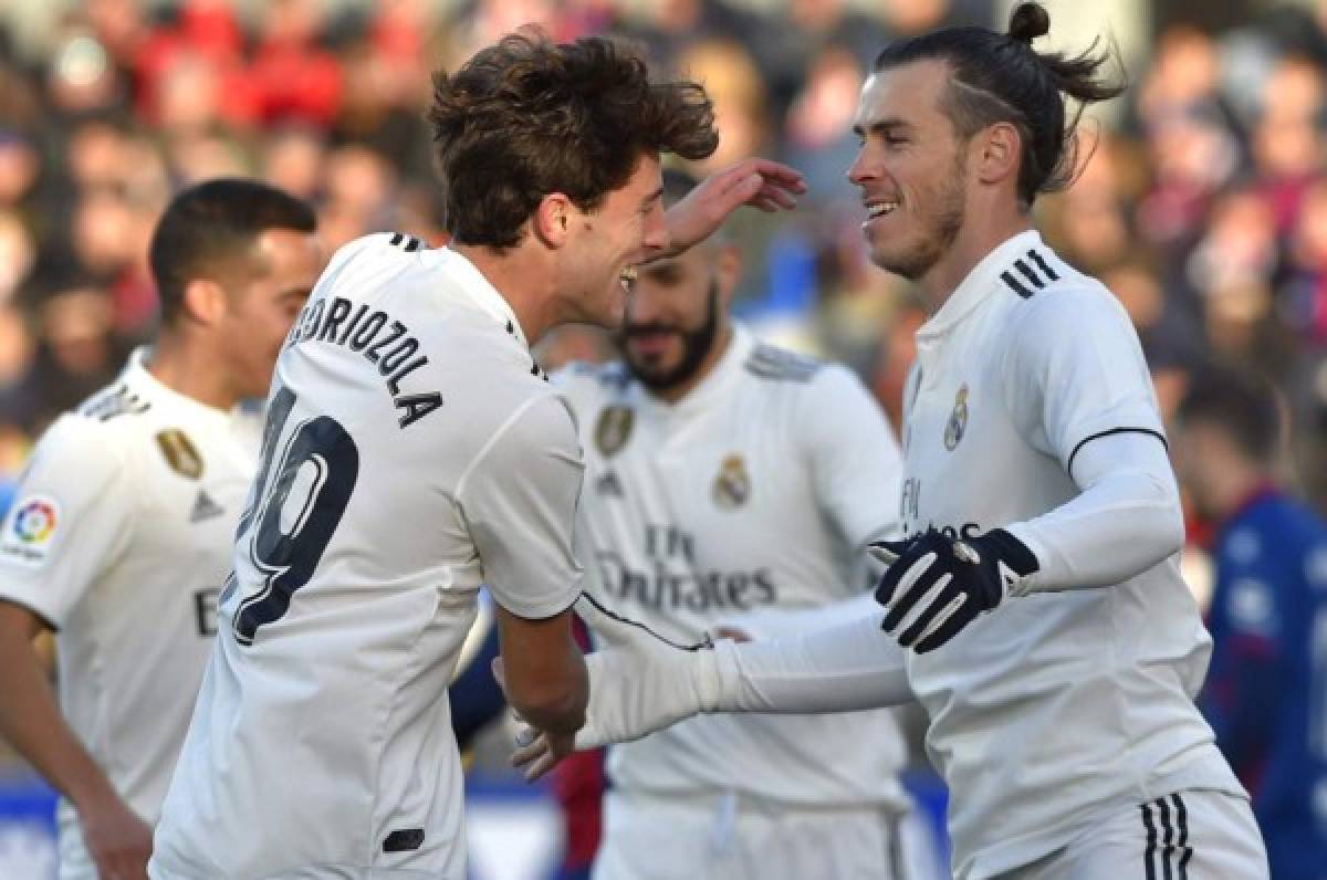 Real Madrid sufre para derrotar al Huesca, colista de la Liga de España