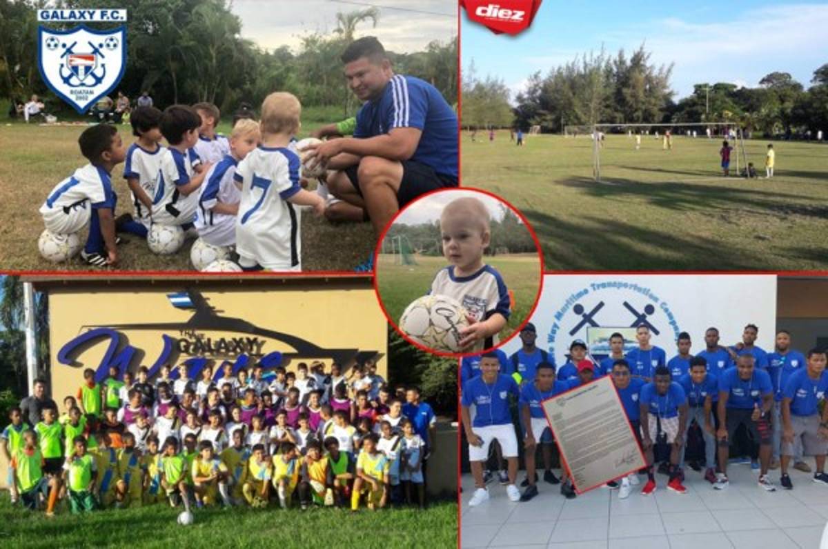 Galaxy FC, próximo rival del Olimpia, forma futuros jugadores en Roatán