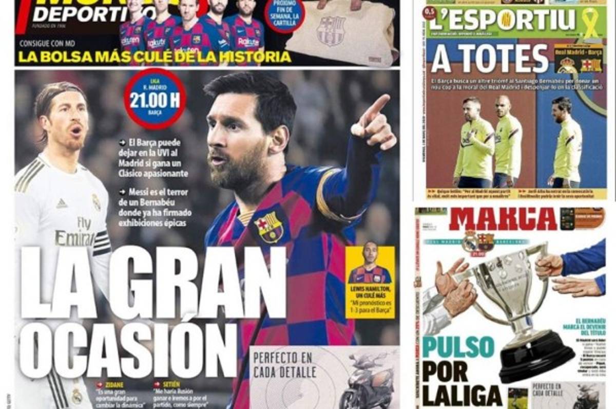 Portadas por el mundo: Lo que dicen sobre el clásico Real Madrid-Barcelona