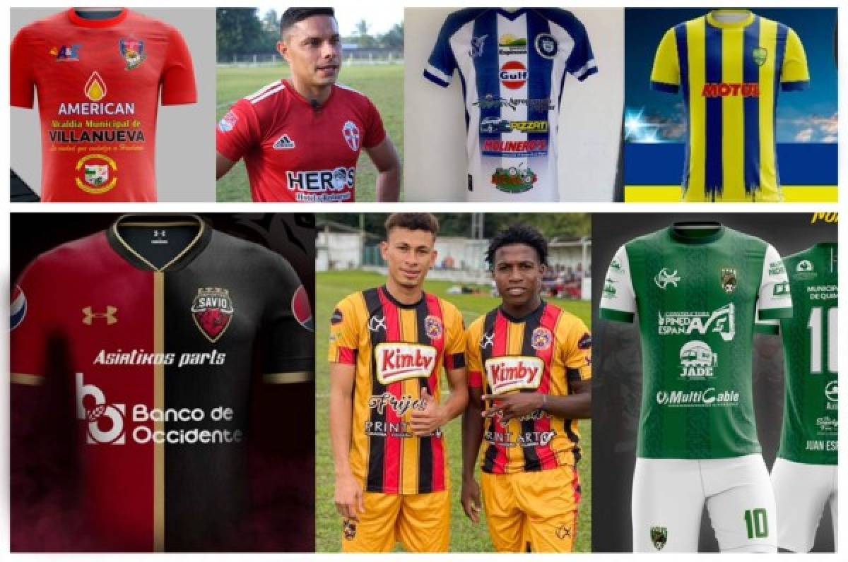 ¿Cuál te gusta más? Las camisas que vestirán los clubes del Ascenso de Honduras en el Clausura