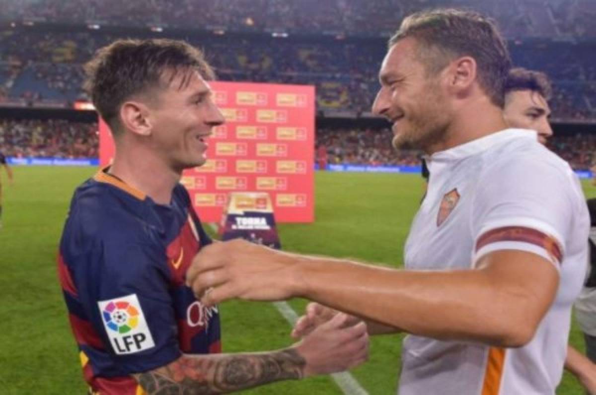 Francesco Totti: 'Si Messi viene a la Roma iré a recibirlo al aeropuerto'