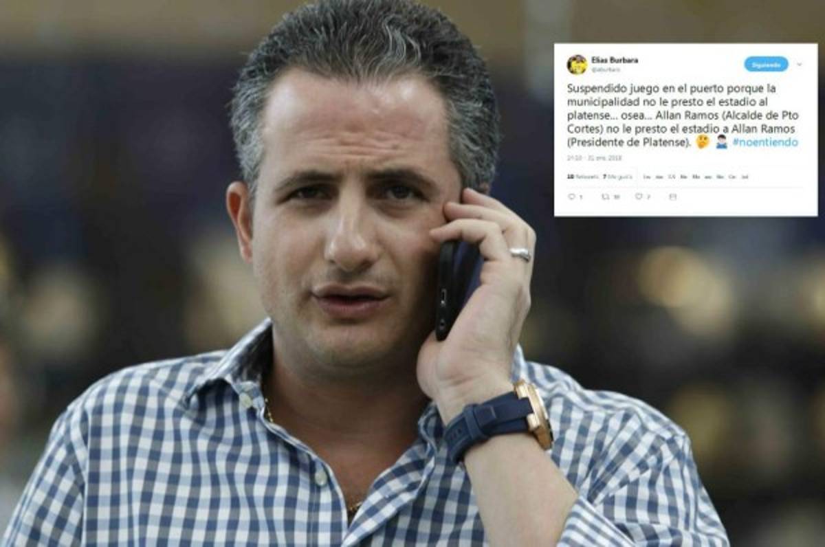 El sarcástico mensaje de Elías Burbara al presidente de Platense por cancelar el partido