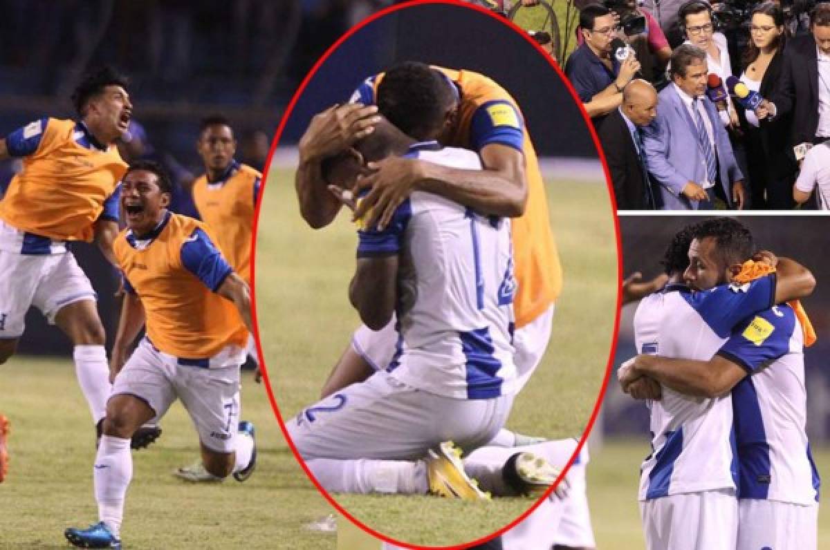 Alegría y llanto, así celebraron jugadores de Honduras el pase al repechaje