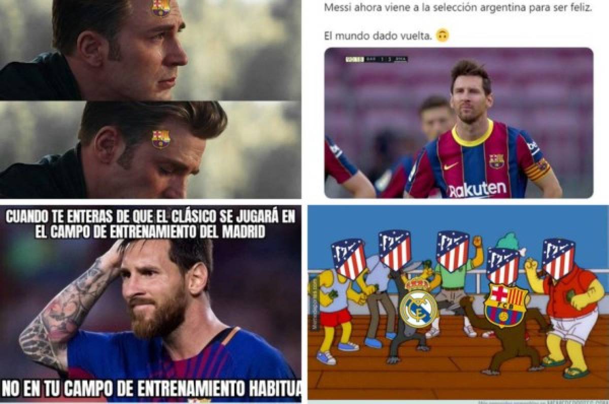 Los memes hacen pedazos a Messi y Barcelona por perder el Clásico contra el Real Madrid