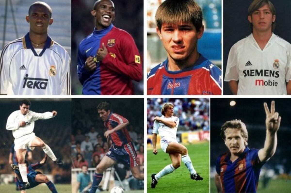 TOP: Los 10 futbolistas que jugaron con la camisa del Real Madrid y Barcelona