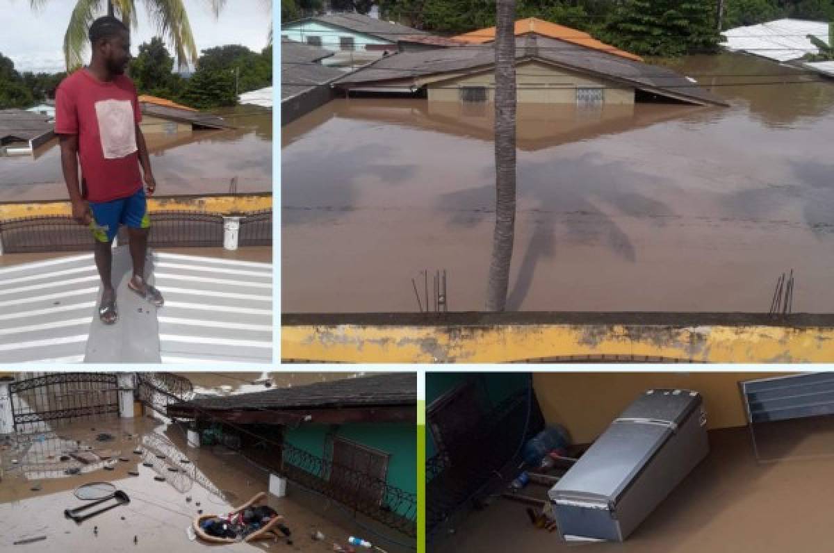 ¡Duro momento! Roby Norales pasó dos noches el techo de su casa para salvar su vida tras la tormenta ETA