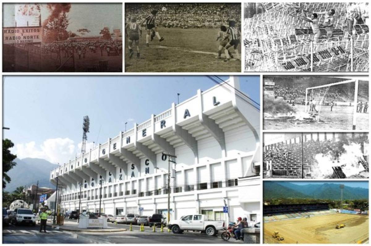La evolución del estadio Morazán, la casa del clásico sampedrano