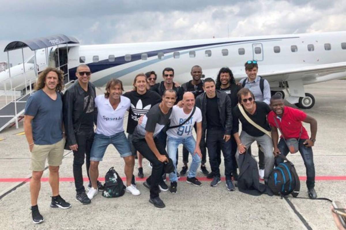 ¡Qué lujo! La foto de Tyson Nuñez junto a las Leyendas del Mundo que fue compartida por Figo
