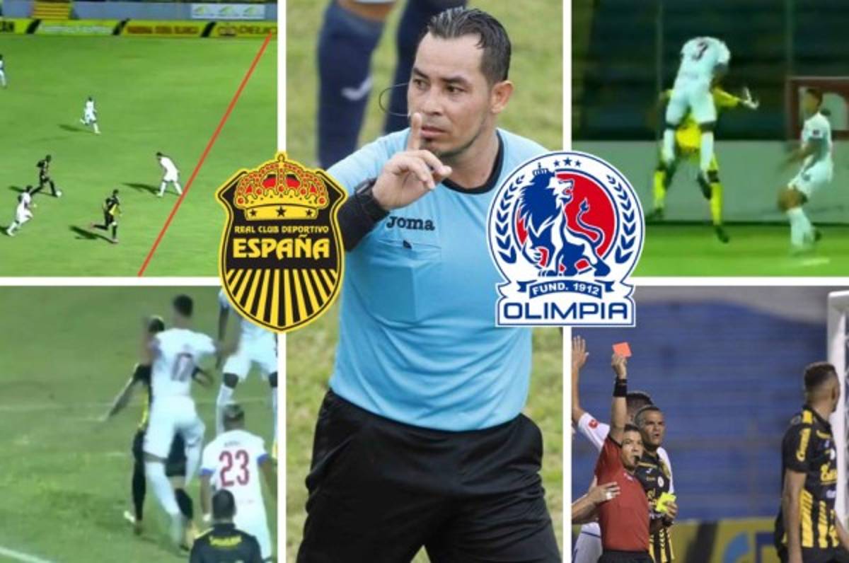¡De polémica en polémica! Los grandes errores arbitrales que han marcado los últimos clásicos Real España v Olimpia  
