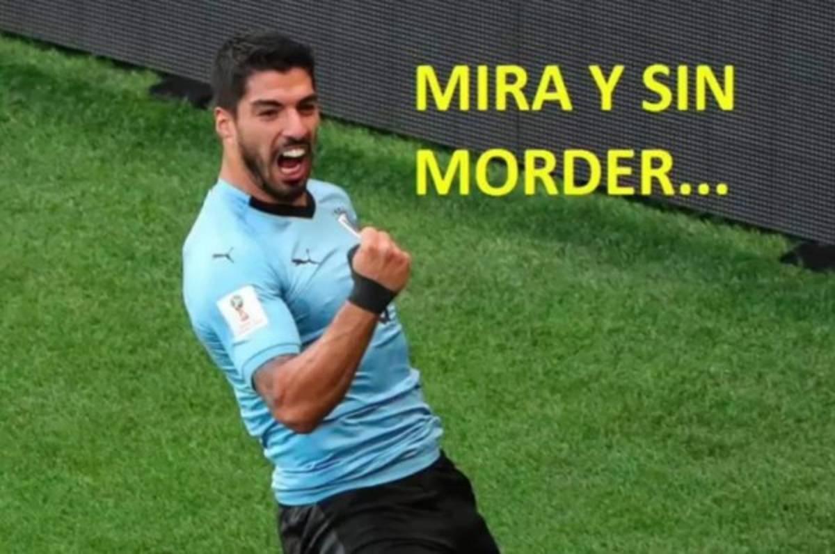 ¡Imperdibles! Divertidos memes contra Luis Suárez y Uruguay tras vencer a Rusia en el Mundial