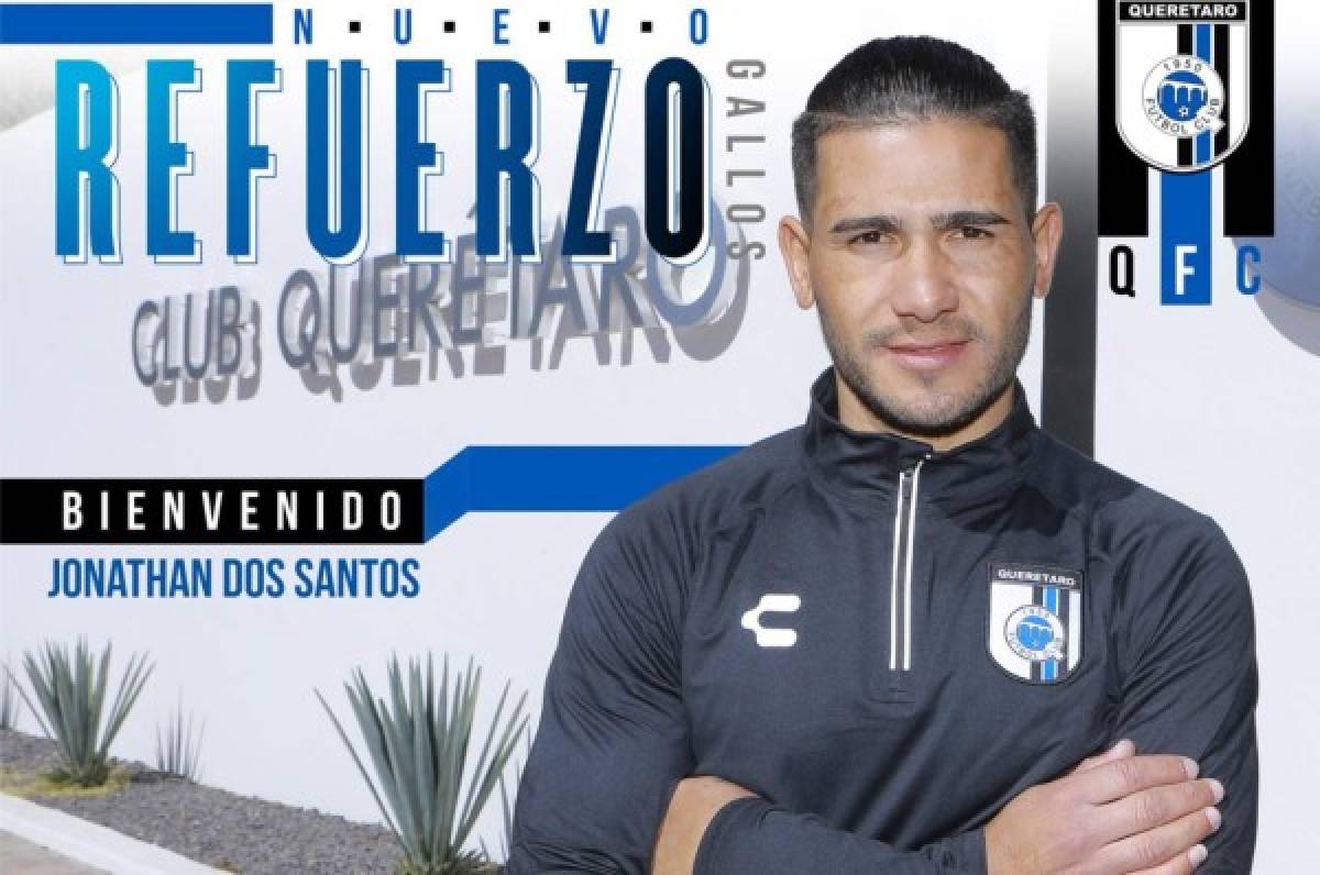 Querétaro anuncia a Jonathan Dos Santos como refuerzo de lujo para el Guard1anes 2021