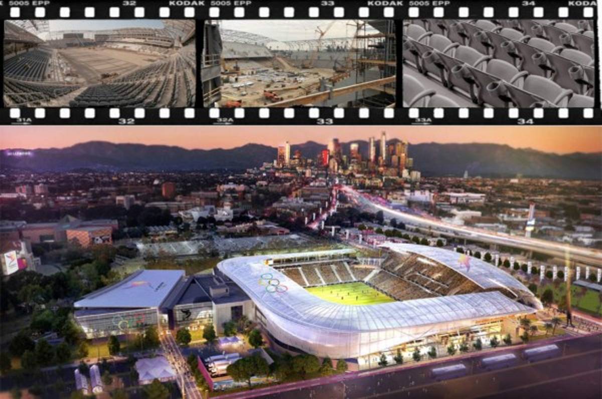 Así luce el estadio de Los Ángeles FC a casi tres meses de su inauguración