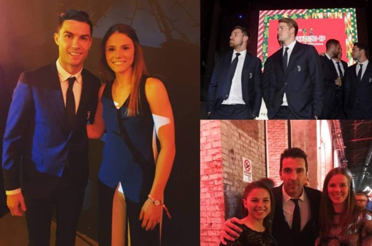 ¿Quién posa junto a Cristiano Ronado? La fiesta de Navidad de la Juventus en Italia