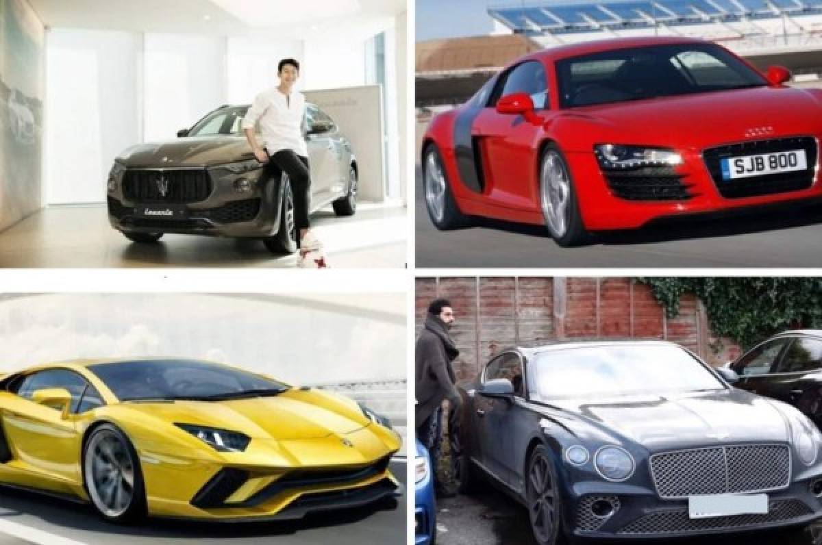 En Inglaterra comparan la millonaria colección de autos que tienen Salah y Son Heung-Min