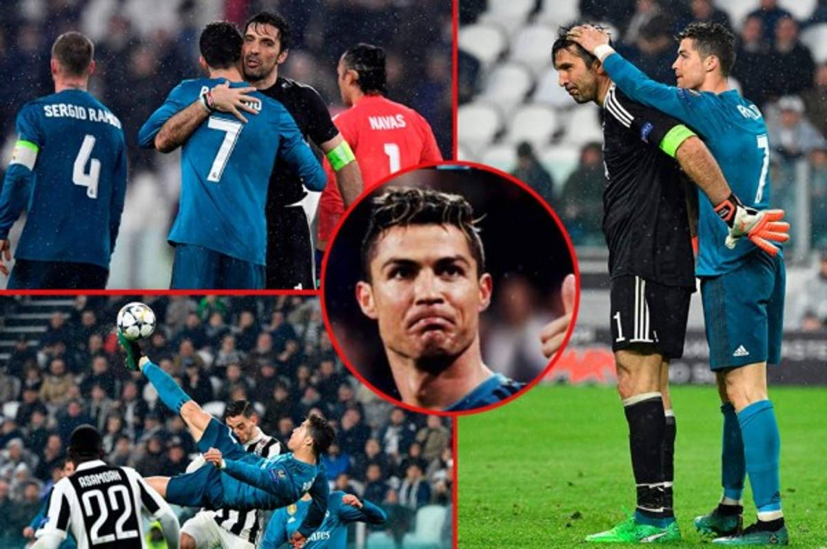 NO SE VIO: Buffon se rindió a Cristiano Ronaldo y así lo apapachó al final