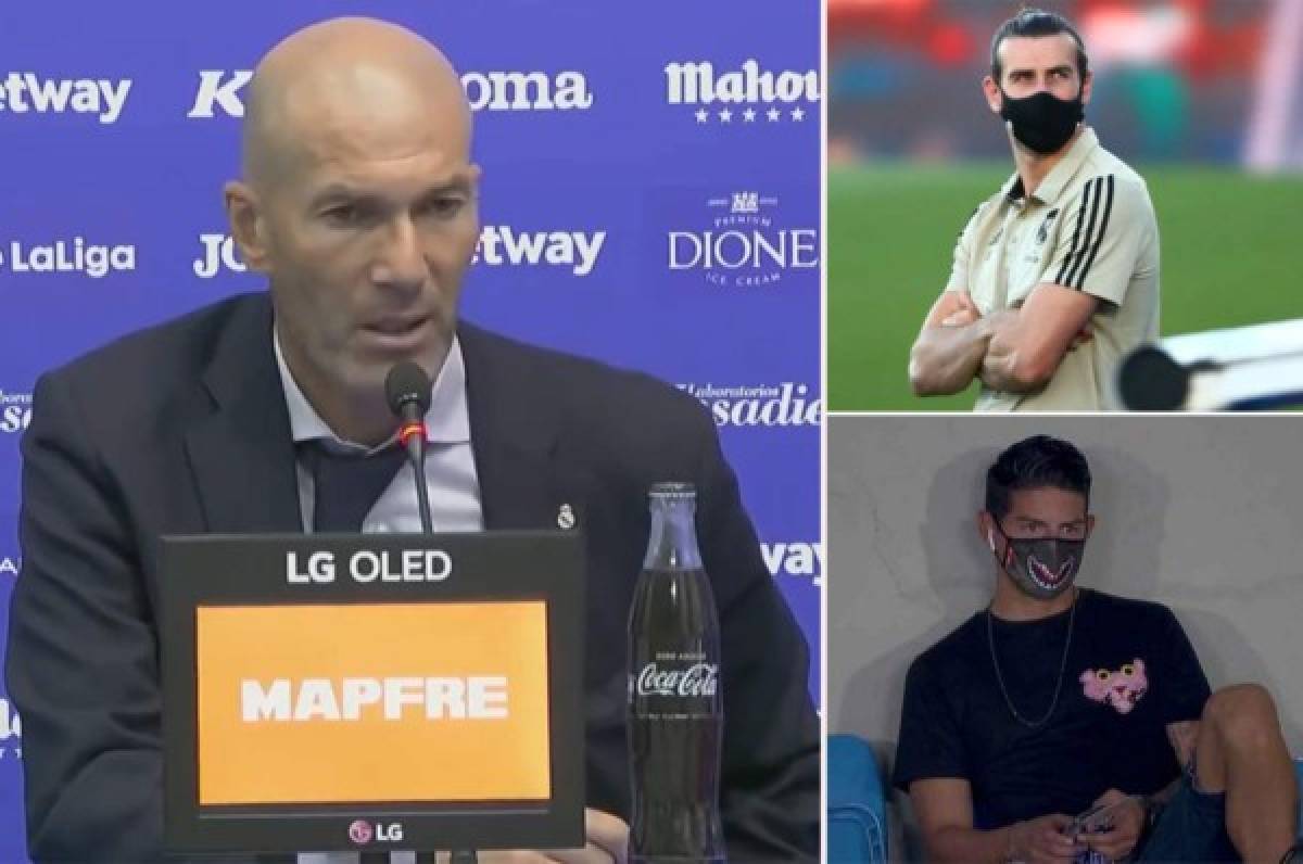 Zidane sobre Bale y James: ''Con uno saben lo que pasó; con el otro es decisión técnica''