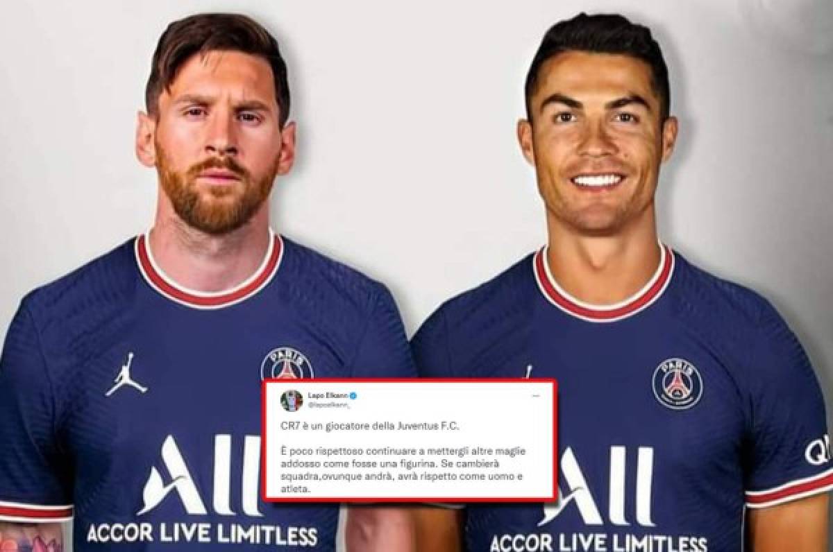 El enfado de la Juventus contra el hermano del dueño del PSG tras publicar una foto de Cristiano y Messi juntos