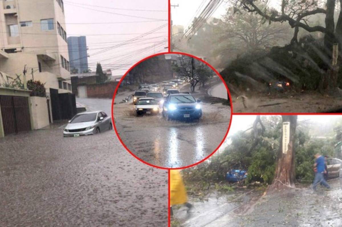 FOTOS: Caos, túneles inundados y destrucción deja fuerte lluvia en Tegucigalpa