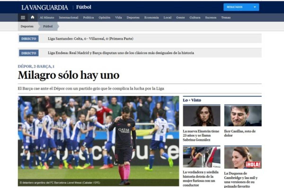 Prensa internacional critica al Barcelona, que pasó de lo sublime a lo ridículo