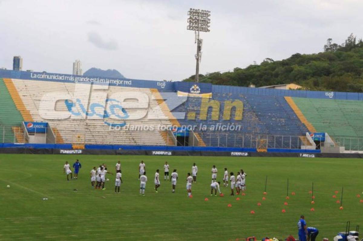 Bromas, risas y mucha emoción en el entrenamiento de la Selección de Honduras