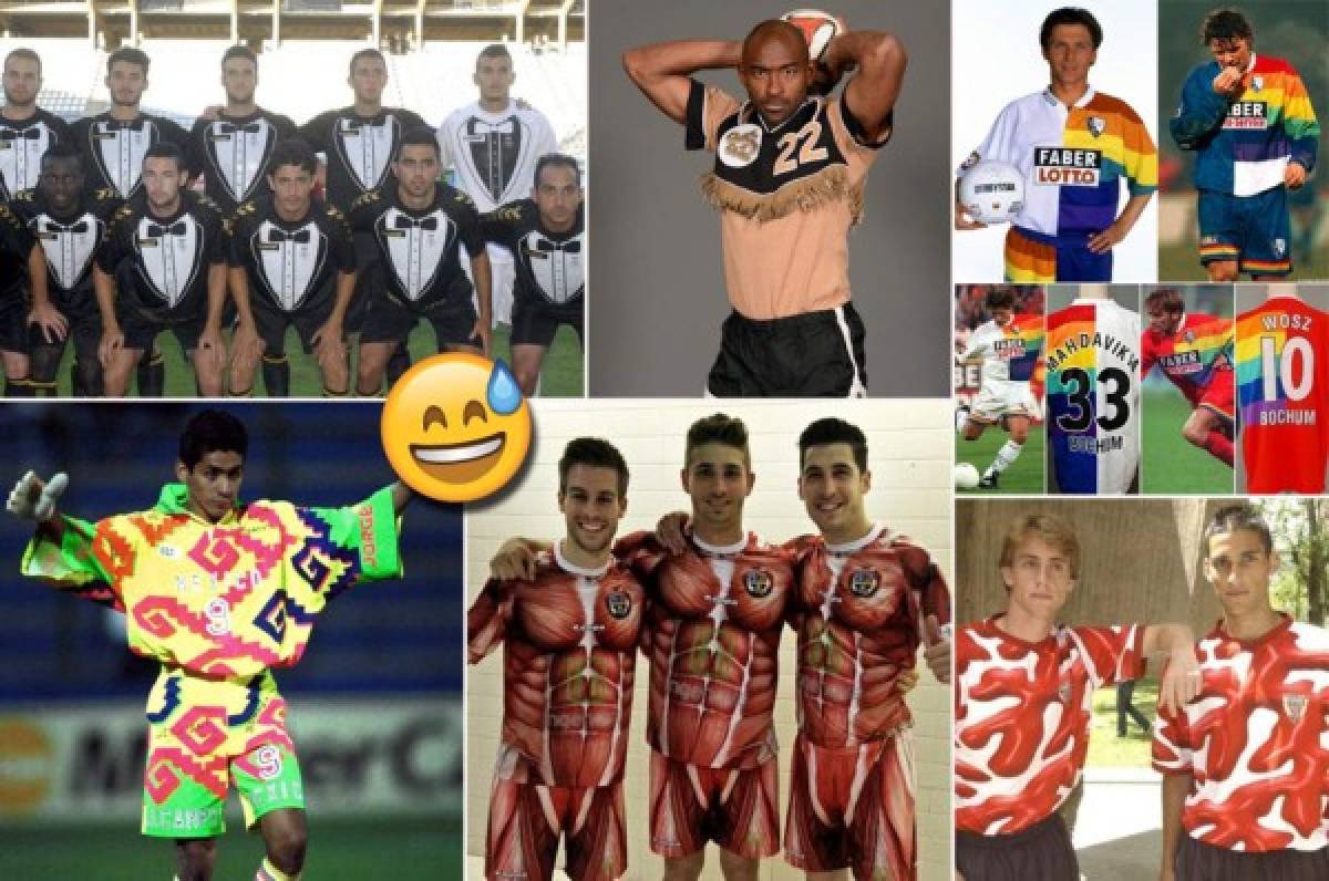 Con una del Barça y Real Madrid: estas son las camisetas más horribles que se han visto en el fútbol