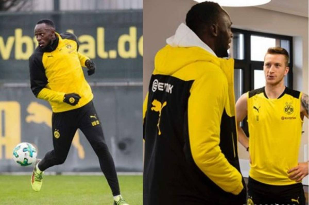 ¡DE LUJO! Usain Bolt se integra a los entrenamientos del Borussia Dortmud