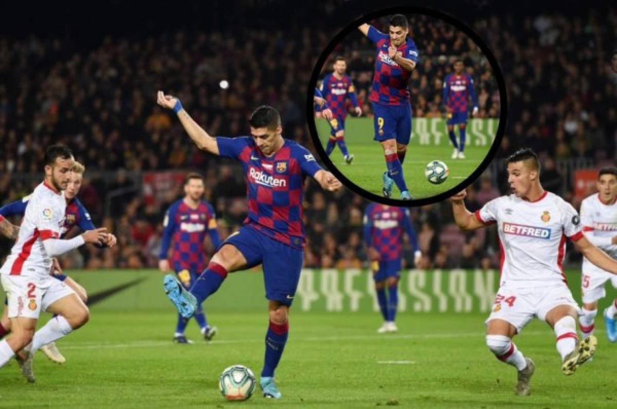 VIDEO: La salvajada de gol de Luis Suárez ante Mallorca con taquito incluido