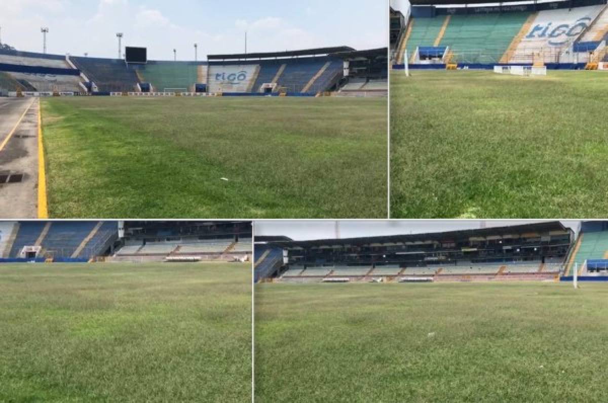 Tras un mes sin fútbol: Así luce el estadio Nacional de Tegucigalpa